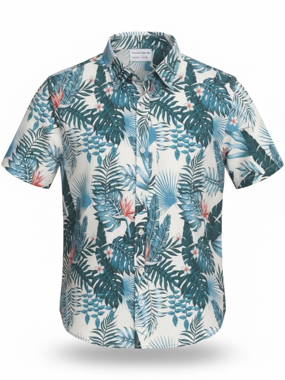Projek Raw Men XL 360 Stretch Shirt Tropical Hawaiian Floral Button Up
